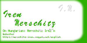 iren merschitz business card